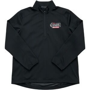 Port Authority ESPN College Gameday State‎ Farm 1/4 Zip Pullover Mens XL Black